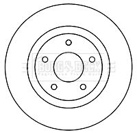 BORG & BECK Тормозной диск BBD5261